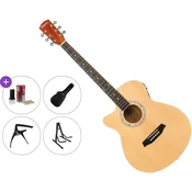 Pasadena PGC-10LE Premium SET Natural Elektro-akusticna jumbo