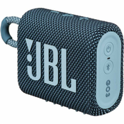 JBL Go 3 - minijaturni prijenosni Bluetooth zvučnik udarnog zvuka i IPX7 standardom vodootpornosti - plavi