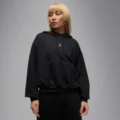Nike Jordan Sport Crossover Womens Dri-FIT Fleece Hoodie - Black - Cotton/Polyester - 50% Sustainable Blends