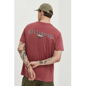 Pamucna majica Billabong za muškarce, boja: ružicasta, s tiskom