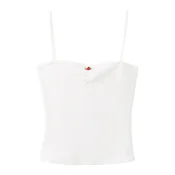 MANGO Top ROSE zelena / rdeča / bela