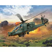 Plastični helikopter ModelKit 04985 - AH-64A Apache (1: 100)