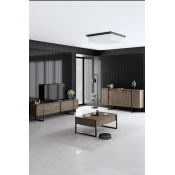Hanah Home Set TV komoda i klub stolic, orah