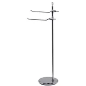 Casa Padrino Luxury Bathroom Towel Holder Silver A� 23 x 34 x H. 91 cm - Freestanding Brass Towel Rack - Bathroom Furniture - Hotel Furniture - Luxury Quality - Made in Italy