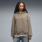 PUMA Essentials Oversized Hoodie Women, Clothing, Mouse Gray, XL