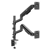 Ergo Office ER-692 B namizni nosilec za dva monitorja 17–32” s plinskimi vzmetmi