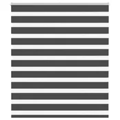 Zavjesa zebra crna 125x100 cm širina tkanine 120,9 cm poliester