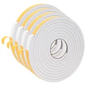 Vidaxl Samolepilni pena trak 4 szt. Bela 20mm x 5m CR pena