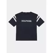 TOMMY HILFIGER Majica MONOTYPE VARSITY, modra