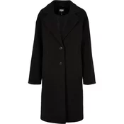 Womens oversized long coat black