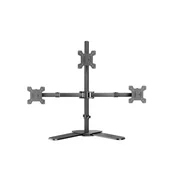 INF Stojalo za tri monitorje - brez vrtanja, 14 do 27 inch, 360°, (5000273819)