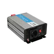 Extralink CAR VOLTAGE CONVERTER 12V - 230V, 500W, PURE SINUS OPIP-500W power adapter/inverter Auto Aluminium, Black, Silver