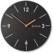 shumee Scandic stenska ura 30 cm črna tiha za dnevno sobo
