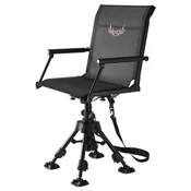 VEVOR Lovska stol 570x500x1080 mm nastavljiv zložljiv jekleni 158 kg nosilnost