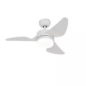 Stropni ventilator bel 86,7 cm vklj. LED z možnostjo zatemnitve z daljinskim upravljalnikom - Yuki