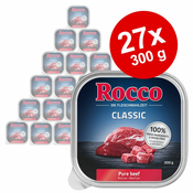 27x300g Rocco Classic pladnji za pse, govedina in jagnjetina