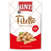 Vrečka Rinti Filetto za odrasle piščanec in govedina v želeju 100 g