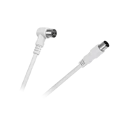 Cabletech TV/Video kabel, kotni-raven, bel, 10 m, 100Hz