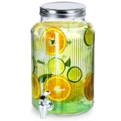 shumee Steklen kozarec za pijačo s pipo 6,2 l