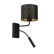 Zidna lampa LOFT SHADE 1xE27/60W+1xG9/8W/230V crna/zlatna