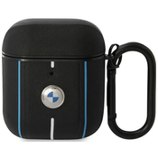 BMW AirPods 1/2 cover black Leather Color Lines (BMA222RVSK)