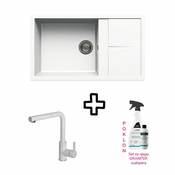 Sudoper SHR Unico 410 + slavina C02 Bianco