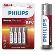 PHILIPS Baterija Powerlife LR03/AAA (1/4)