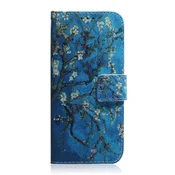GS Ovitek za Huawei P30 Lite, denarnica, sakura modra
