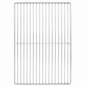 Vidaxl Rešetka za žar srebrna 47 x 32,5 cm Nerjaveče jeklo