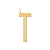 Pozlačeni srebrni obesek Design Letters