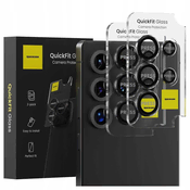 shumee Zaščitno steklo SC QuickFit za kamero Galaxy S25 Ultra črno