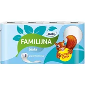 Toaletni papir Mola Familijna bel, 8 rolic