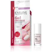 Eveline lak za nokte nail therapy 6u1 care & colour french 5ml