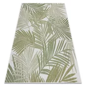 eoshop Preproga SISAL SION palmovi listi, tropski 2837 flat weave ecru/green ( - Velikost: 140x190 cm)