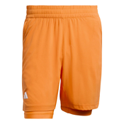 Moške kratke hlače adidas Tennis Climacool Shorts & Inner Shorts Set Pure Orange S