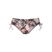BUFFALO Bikini hlačke temno rjava/breskev/črna/bela