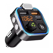 LED 20W auto FM transmiter MP3 bluetooth 5.0 2x USB 3.0 12-24V