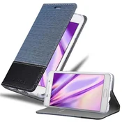 Cadorabo CADORABO Ohišje, združljiv s Samsungom v temno modri barvi - zaščitni pokrov z magnetnim zapiranjem, stoječo funkcijo in režo za kartico, (20570010)