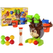 slomart Družabna igra LEAN TOYS: Met žogice v košarko z jelenčkom