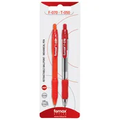 SET OLOVKA KEMIJSKA F-070 GRIP PLUS OLOVKA TEHNIČKA T-050 FORNAX SORTIRANO BLISTER!!