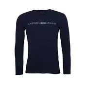Emporio Armani Majica  mornarska / golobje modra / bela