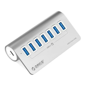 ORICO USB-C hub s 7 vhodi, 7x USB-A 3.2 Gen1, ALU, ORICO M3U