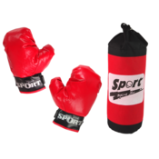 slomart Boks set z vrečo in rokavicami LEAN TOYS