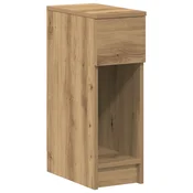 Vidaxl Nočna omarica z predalom artisan hrast 20x36x60 cm