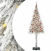 Božicno drvce s 300 LED svjetlima Bijelo 210 cm PE i celik
