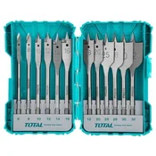 Total Svedri za les TACSDL1201 Flat wood drill bits, set of 12, 152mm