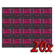 SuperLove Premium Latex Condoms Classic 20 pack