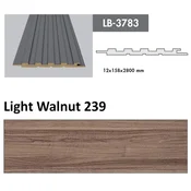 Profil Zidni MDF LB-3783 Light Walnut (239) 2800x158x12mm ( 026-057 )