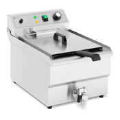 Royal Catering Električni cvrtnik z odtočno pipo 230 V 3000 W 13 l