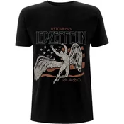 Led Zeppelin Majica US 1975 Tour Flag Unisex Black M
